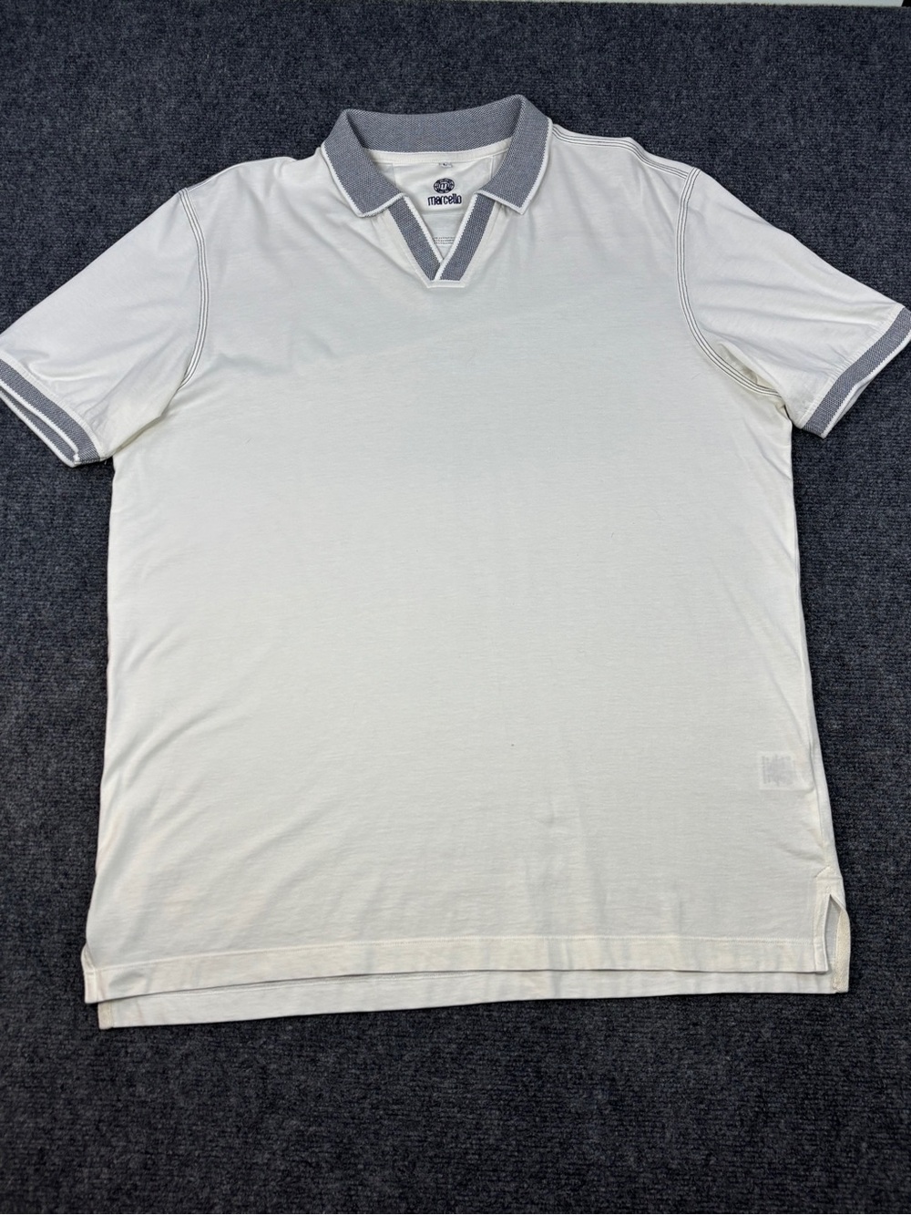 Marcello white polo size L
